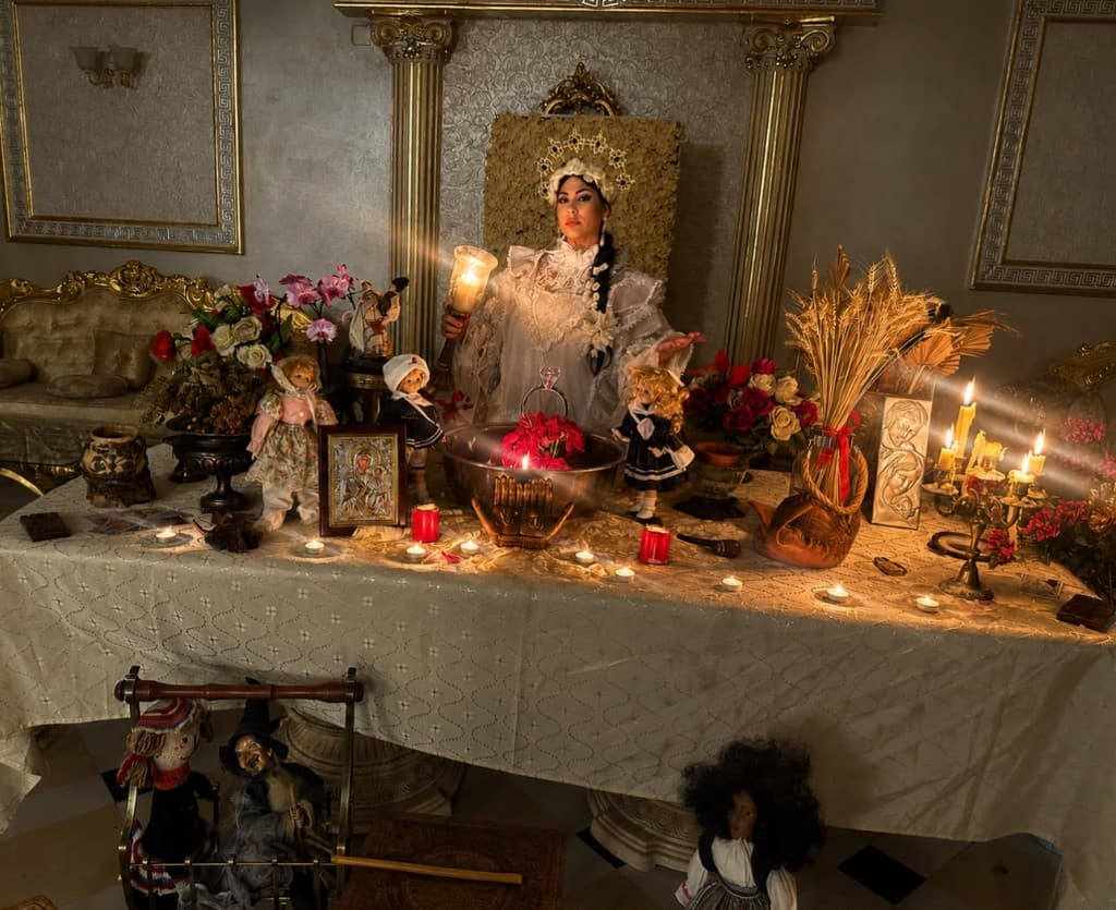 Cassiana la altarul de magie albă